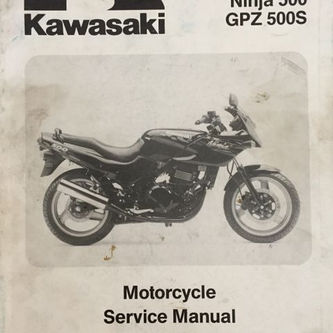 Kawasaki GPZ500S Service Manual Supplement Orginal