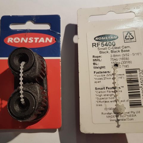 Ronstan RF5400 ( til feste tau båt osv) 2 stk SELGES / GI BUD