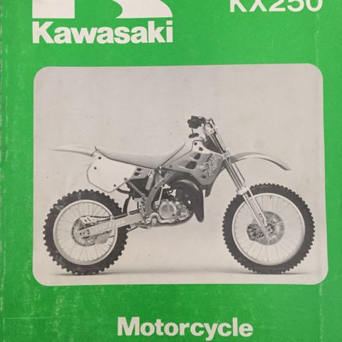 Kawasaki KX125/250 Service Manual Orginal. Ny