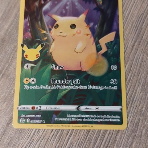 Pikachu Pokemon kort 005/025