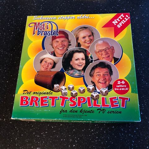 Mot i Brøstet - Det originale brettspillet (1998) - Alt inni er som nytt !