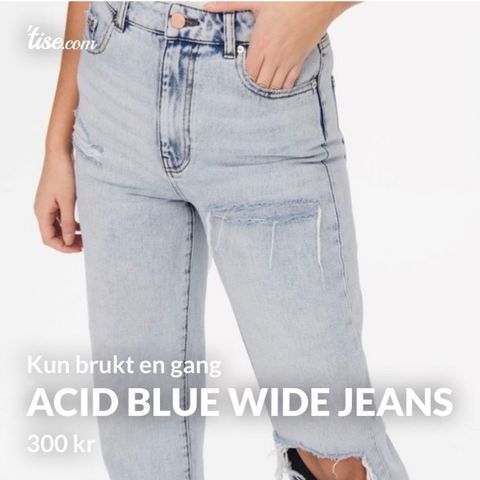 Acid Blue Wide Jeans