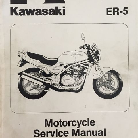 Kawasaki ER-5 Service Manual Supplement Orginal