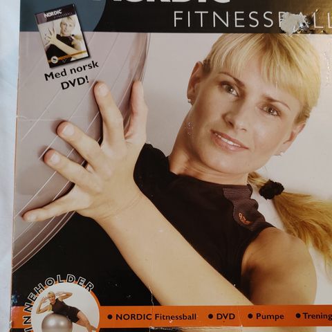 Nordic Fitnessball med DVD