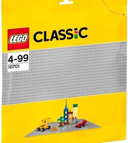 2 Nye uåpnede Lego grå baseplater 48*48 knotter