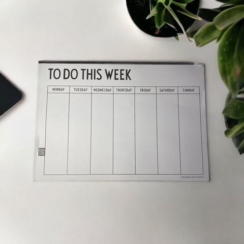 To Do This Week - Notisblokk for påminnelse