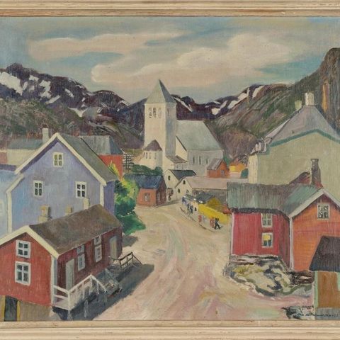 Maleri Svolvær kirke - Ola Abrahamsson 1938
