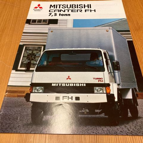 BILBROSJYRE - MITSUBISHI CANTER FH 7,5 TONN - 1989