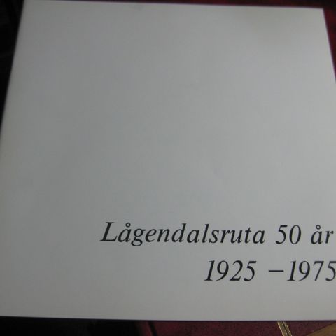 Lågendalsruta 50 år  1925-1975