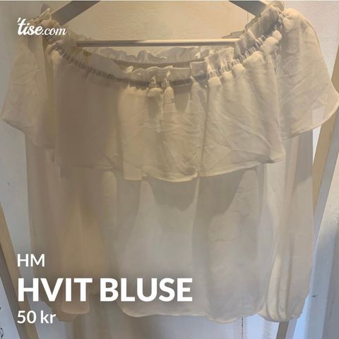 Hvit bluse