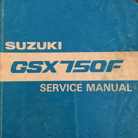 Suzuki GSX750F Service Manual Orginal