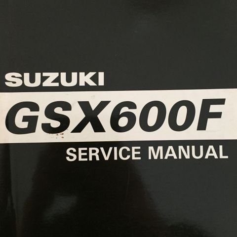 Suzuki GSX600F Service Manual Orginal