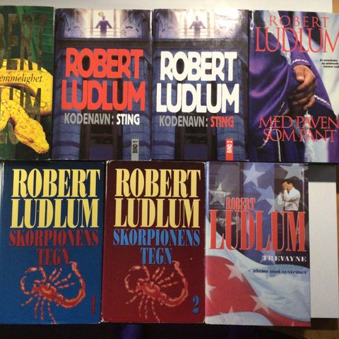 Bok - Div Bøker av Robert Ludlum (Innbundet)