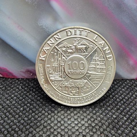 Svenska Turistforeningen 100 Kroner (1985) Sølv Medalje