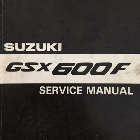 Suzuki GSX600F Service Manual Orginal