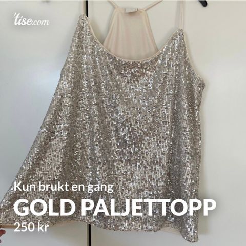 Gold Paljettopp