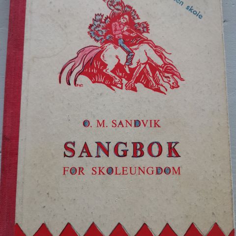 KR 9 SANGBOK FOR SKOLEUNGDOM 1965 M SANDVIK