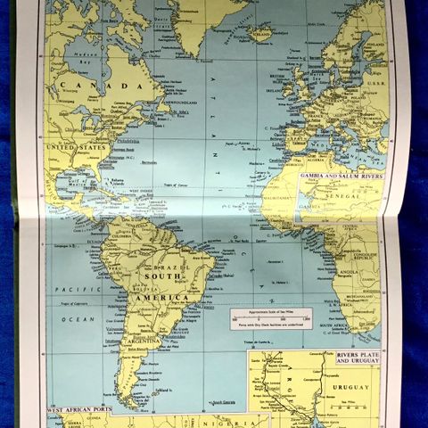 Lloyd’s Maritime Atlas - Geografiske lister med kart over verdens havner