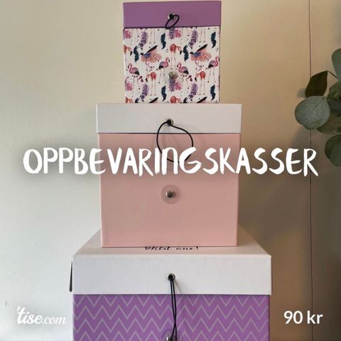 Oppbevaringsbokser