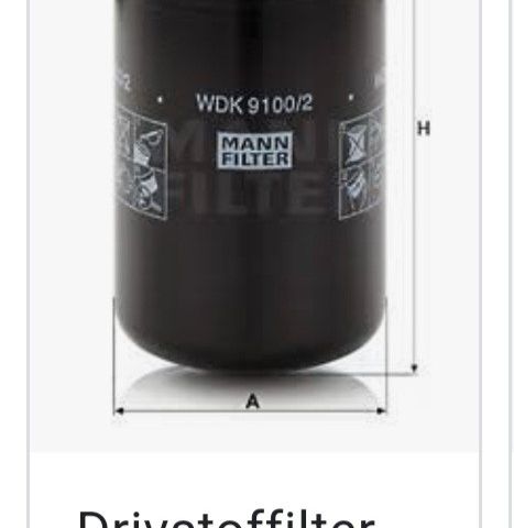 Mann filter WDK 9100 Dieselfilter