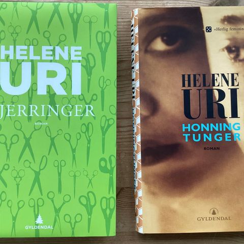 HELENE URI- 2 meget flotte bøker «HONNING TUNGER»2006og«KJERRINGER»2012