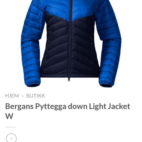 Dunjakke fra Bergans