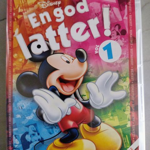 Dvd barnefilm. Disney. En god latter. Vol. 1. Tegnefilm. Norsk tale og tekst.