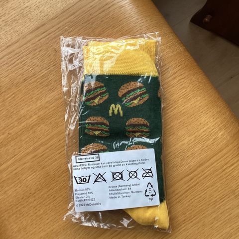 McDonald’s Sokker uåpnet ! Str 36-39