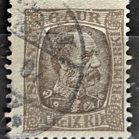 ISLAND: AFA nr 38, 6 aur, 1902-04, stempla / Is36 v...