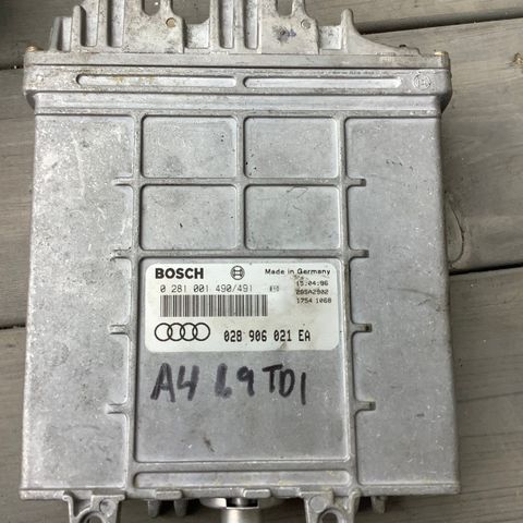 Audi / Vw 1,9tdi motorstyring Bosch 0 281 001 490/491