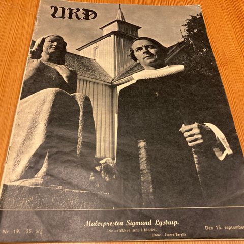 URD Nr. 19 - 1951 - FORSIDE : MALERPRESTEN SIGMUND LYSTRUP