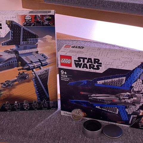 Lego star wars 75314+75316+ Star Wars Mandalorian mynt