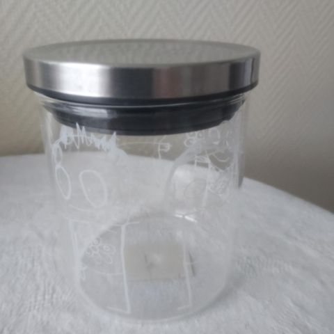 Storage jar, Aida serie, glass med lokk