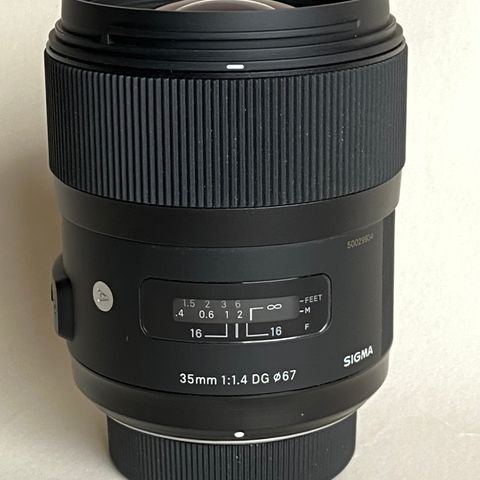 Sigma 35mm f/1.4 DG HSM Art, for Nikon F fatning