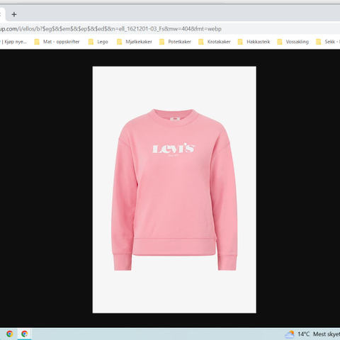 Levis rosa crew neck str M