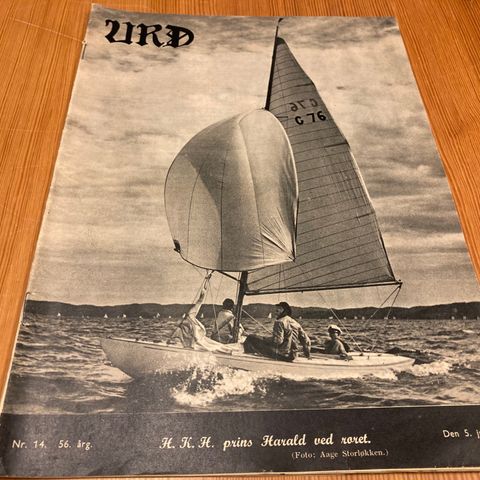 URD Nr. 14 - 1952 - FORSIDE : H. K. H. PRINS HARALD VED RORET