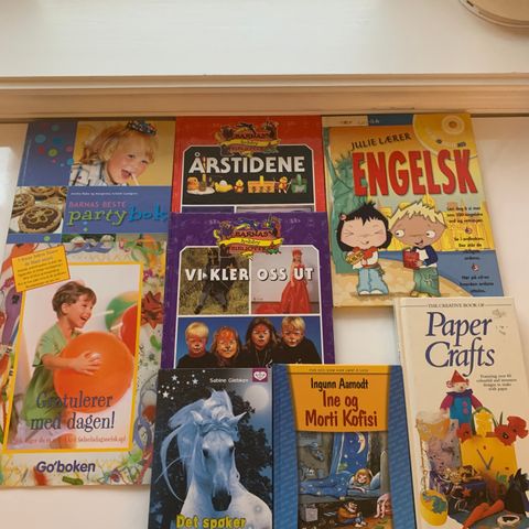 Bøker til barn - 8 bøker selges samlet for 40 kroner