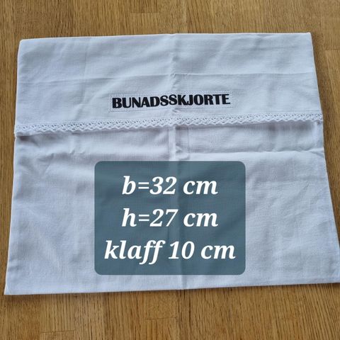 Bunadsskjorte - oppbevaringspose