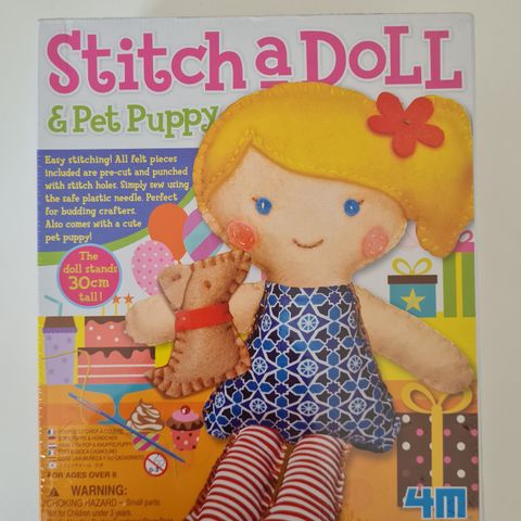 DIY dukke set til barn: Stitch a doll