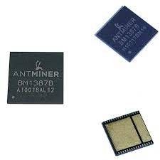2 x BM1387 chip ukjent tilstand s9 hasboard asic miner ic