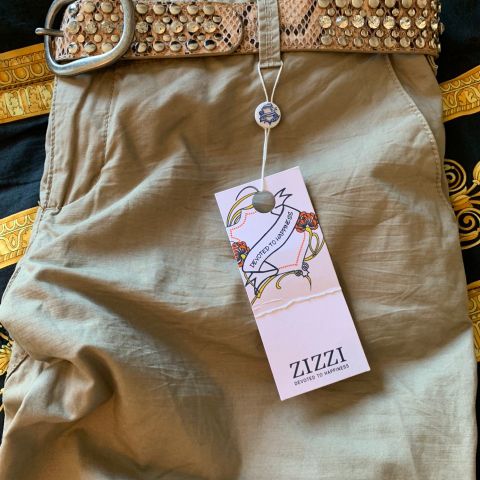 Zizzi Bukse Beige/Sand str. 44 NY/UBUKT m/tag