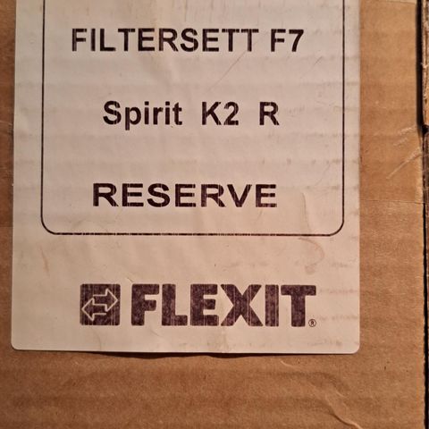 Flexit Filtersett F7 spirit K2R