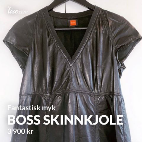 HUGO BOSS kjole - superkul i skinn!