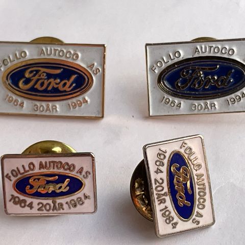 FORD Follo Autoco AS 20 og 30 år 1984/1994 - 4 pins