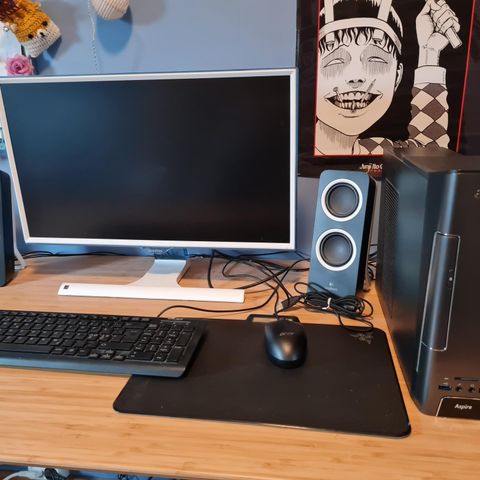 Stasjonær PC setup til salgs