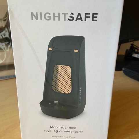 Night Safe Mobillader til iPhone med røyk- og varmesensor