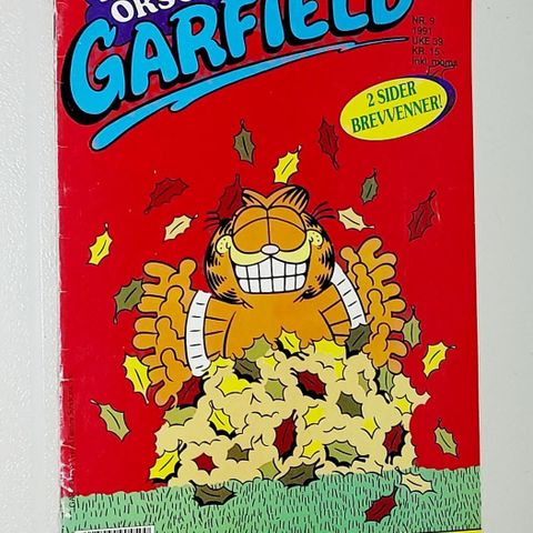 GARFIELD M/ ORSON BLAD.NR.9-1991.