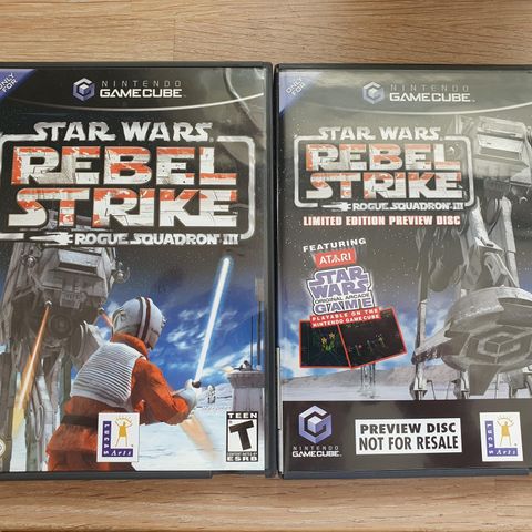 Star wars Rogue squadron III: Rebel strike til Gamecube med bonus disc.