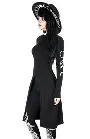 Restyle SPLIT TUNIC with moon neck and moon phases
