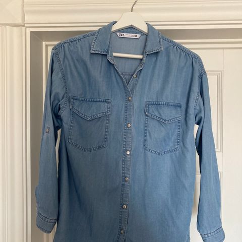 Jeans skjorte, str xs